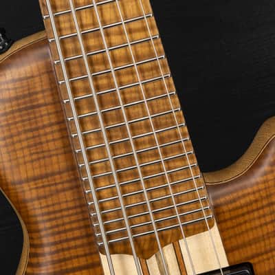 Mayones Cali 5 Mini Bass Flamed Maple T.E.W. - Trans Natural Matt image 10