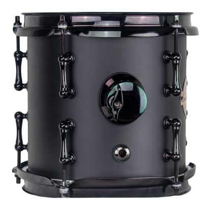 Sawtooth Hickory Series Concert Toms, 6" x 8" & 8" x 8" Matched Pair, Dual-Head Design, 6-Ply Hickory Shells, 3.2 mm Triple-Flange Hoops, Black Nickel Hardware, Chocolate Satin Finish image 12