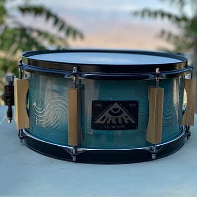 URTH LEVIATHAN Custom Snare 14” x 6 1/2” Poplar Lugs Reclaimed Western pine & Doug Fir Segmented Stave Shell Butcher Block Solid Hard Wood DIY image 4
