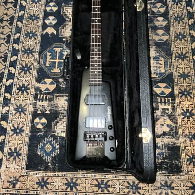 1988 Washburn Japan Bantam Headless Bass Steinberger Copy Mate Black image 2