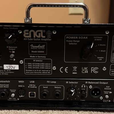 Engl Ironball Special Edition E606SE 2-Channel 20-Watt Guitar Amp Head 2020 - Present Black image 2