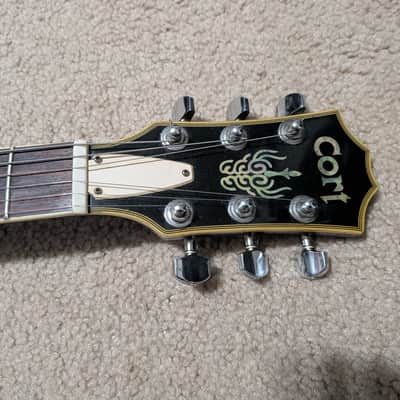 Vintage Cort Les Paul 1980's - Silver Burst Guitar with Hard Case image 3