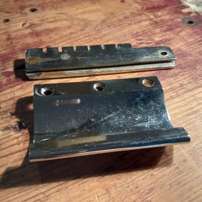 Gibson Firebird or SG Standard 1965 Vibrola Base and String Bar - Chrome image 2