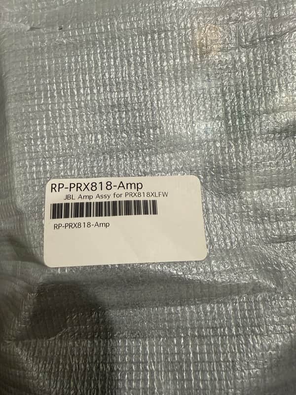 JBL Jbl prx 818 amp module Brand new - Black | Reverb