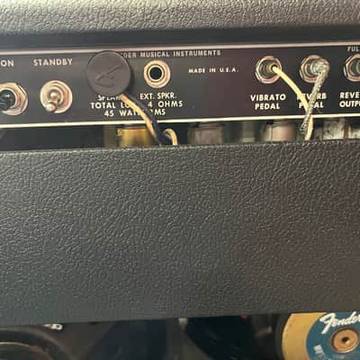Fender Pro Reverb 2-Channel Reverb and Vibrato 40-Watt Tube 2x12" Guitar Combo 1974 - Silverface image 6