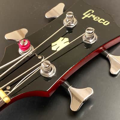 Greco TVB-650 Mahogany 30" Short Scale Used Electric Bass Guitar Made in Japan 1990s image 21