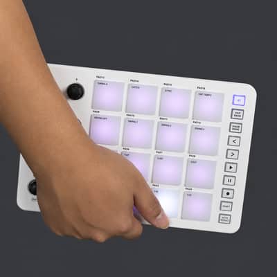 Immagine M-VAVE SMC-PAD Wireless MIDI Controller – 16 RGB Pads, 8 Knobs, USB-C & Bluetooth Drum Pad - 3