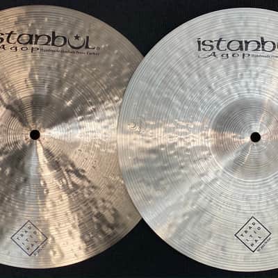 Istanbul Agop 14" Traditional Jazz Hihat Cymbal Pair - 838/1176g image 1