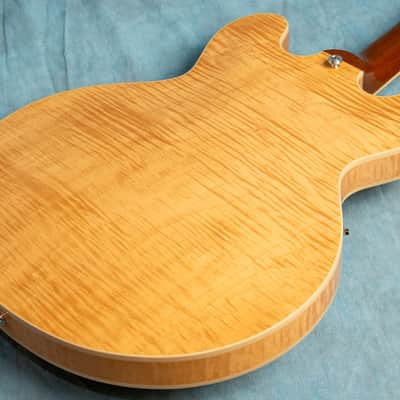 USED Gibson ES-335 Figured Left-Handed Antique Natural "Demo" 2021 Semi-Hollow Electric Guitar w/OHSC image 5