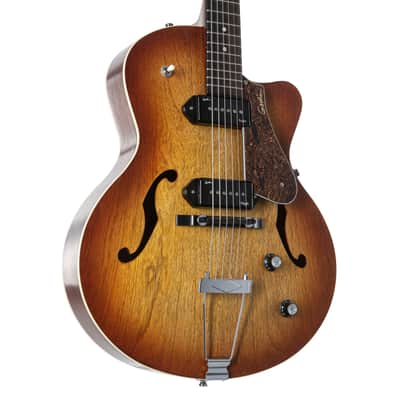 Godin 5th Avenue CW Kingpin II Cognac Burst - Semi Acoustic Guitar image 5