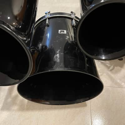 1970'S-1980'S RARE 12-PIECE NORTH DRUM SET, BLACK, EXCELLENT CONDITION!! image 8