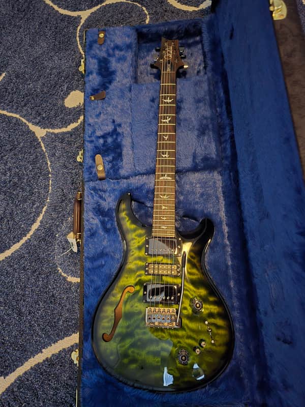 2022 PRS Special 22 Semi-Hollow Wood Library- Jade Smokeburst- Brian's Guitars- Exclusive image 1