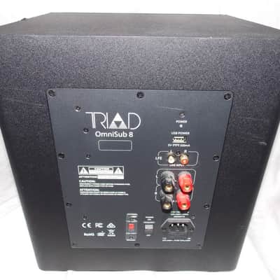 Triad OmniSub 8 compact acoustic suspension sealed powered subwoofer image 4