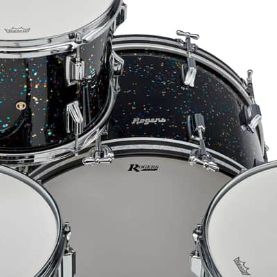 Rogers Cleveland 3pc Drum Set 22/13/16 Mardi Gras image 3