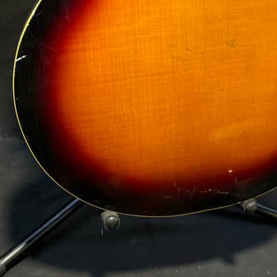 Concord Welson DS2 Hollow Body Electric Guitar 1960s Italy - Sunburst - No Bridge image 9