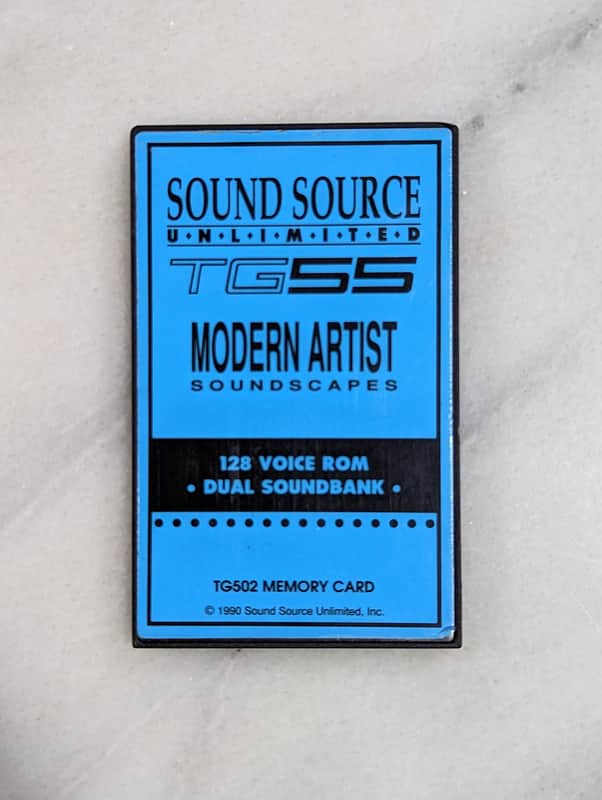Yamaha TG55 Sound Source Unlimited Modern Artist Soundscapes ROM Memory Card image 1