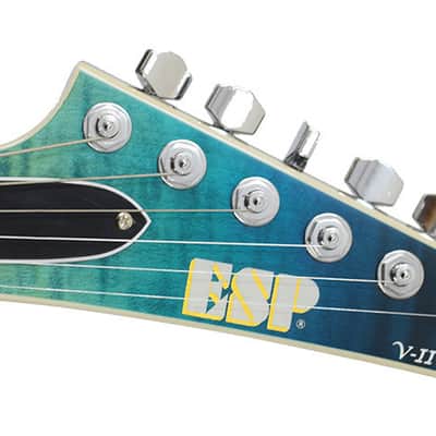 ESP USA V-II NT FM EMG Aqua Marine Fade image 5