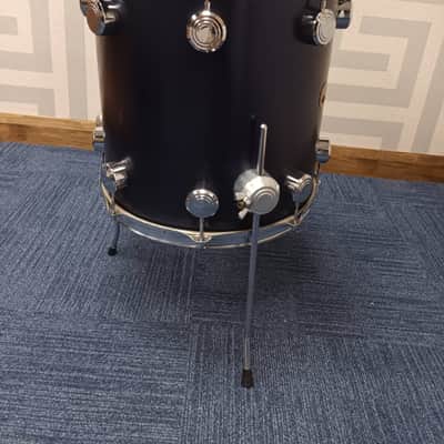George Hayman Vibrasonic 14″ x 14″ Floor Tom Drum in Midnight Blue – Rare image 6