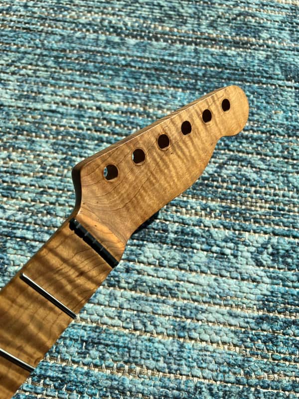 Warmoth Telecaster 5A Roasted Maple Neck image 1