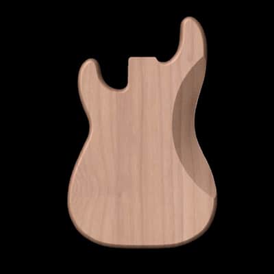 Custom Made To Order Unfinished 2 Piece Alder PB54 Bass Body Fits P Bass Precision Bass Neck image 2