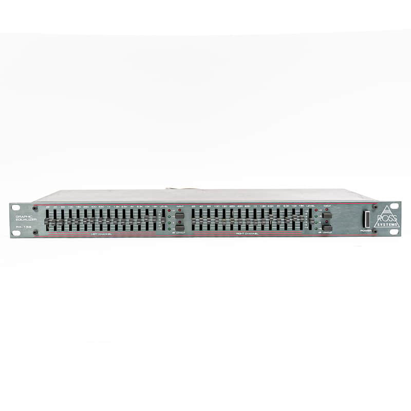 Ross RX-15S 15-Band Dual 2-Channel Graphic EQ Rackmount Stereo Equalizer image 1