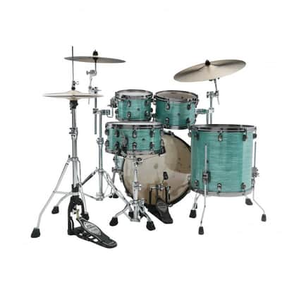 Tama 1B-MR42TZUSSG Starclassic Maple Shell Kit 4 teilig - Surf Green Silk/Smoked Black Nickel Hardware – B-Stock image 3