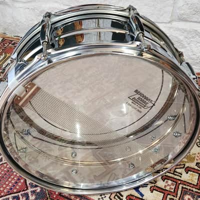 STUDIO SALE! Pearl SensiTone Mirror Chrome SS1455S/C 14x5.5" 8 Lug COS Snare 2000s Taiwan image 5