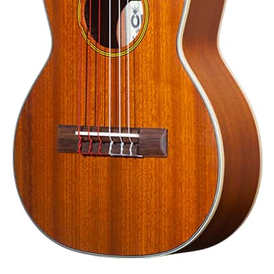 Ohana TKG-20 Mahogany Mini-Guitar - E to E Tuning + Gig Bag and More - B-stock image 3