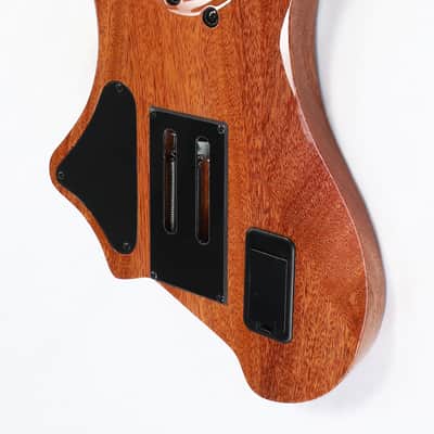 Agile Fan Fret Headless Guitar with Tremolo PERIHELION PRO 62628 TR MOD SS GREEN-BLUE BURST image 10