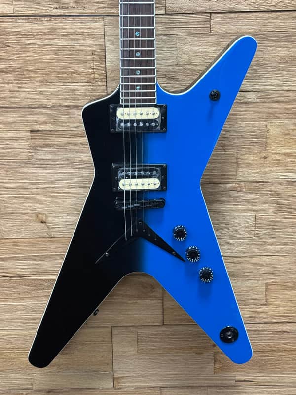 Dean ML 79 BBF Electric Guitar - Black to Blue Fade- New! image 1