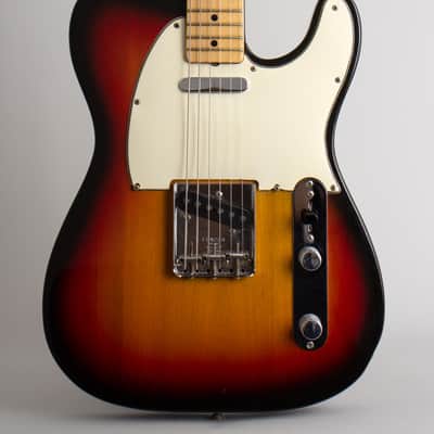 Fender  Telecaster Solid Body Electric Guitar (1968), ser. #263022, original black tolex hard shell case. image 3