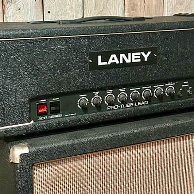 1980s UK Made Laney Pro-Tube Lead AOR 50 Amp Head, Black, Serviced it's an Amazing Sounding Head ! image 2