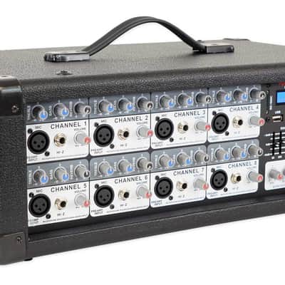 Rockville RPM80BT 2400w Powered 8 Channel Mixer/Amplifier w/Bluetooth/EQ/Effects image 3