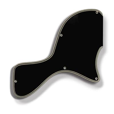 5 ply Black/Cream WIDE BEVEL Pickguard for Epiphone Les Paul Junior Special Humbucker image 2