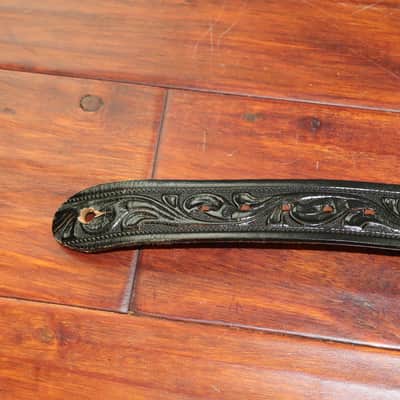 Awesome Tooled Leather Guitar Strap made by "Looper" image 6