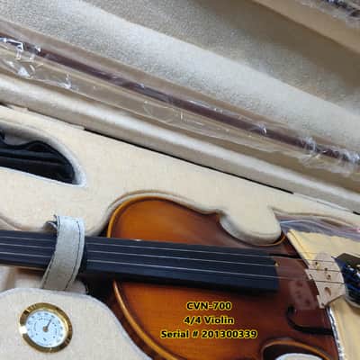 4/4 Advanced to Professional Level Violin Featuring Aged 7 Years+ Select Solid Spruce Top Highly Flamed One-Piece Maple Back and Sides, Real Ebony Components, Brazilwood Bows, Hand-Rubbed... image 23