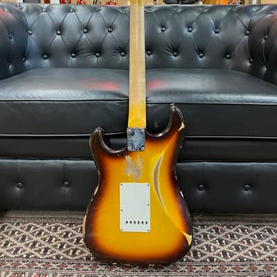 Fender Custom Shop 59 Stratocaster Heavy Relic RW Chocolate 3 Color Sumburst image 10