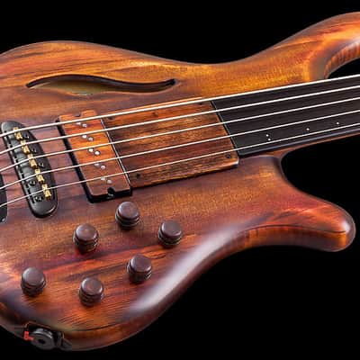 Mayones Patriot MR Fretless 5 Antique Brown image 7