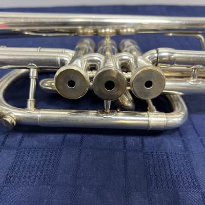 Used Andreas Eastman Silver Bb Cornet with Gard Gig Bag Just Serviced image 14