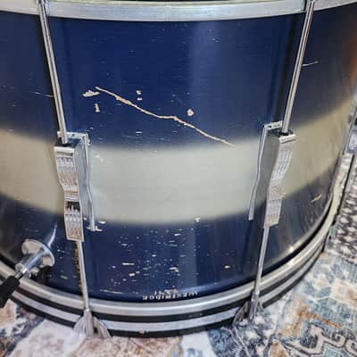 Ludwig Clubdate Spotlight 60's bass drum - Blue silver duco laquer-22x14 with Speedmaster pedal image 16