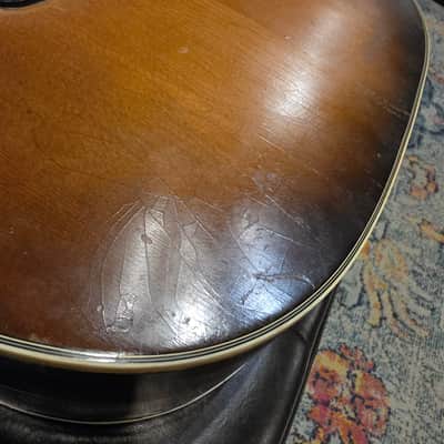 1968 Silvertone 57P633L Jumbo Acoustic Guitar - w/Case image 12