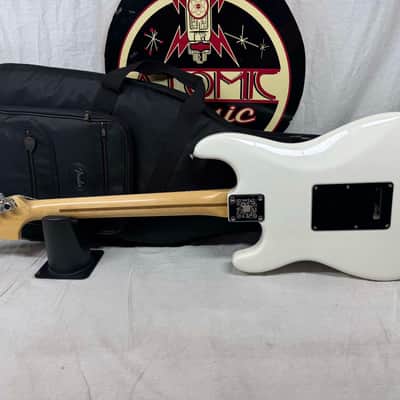 Fender American Performer Stratocaster Guitar with Rexylab Ultimate Strat upgrades/mods + Case 2023 - Arctic White / Rosewood fingerboard image 8