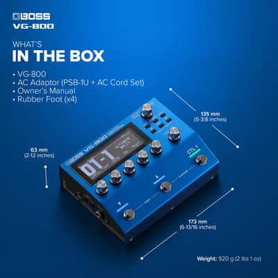 BOSS VG-800 | Next-Gen V-Guitar Processor | Hyper-Realistic Stringed Instrument Modeling | Instant Custom, Alternate or Drop Tunings | Dual Guitar & Bass Functions image 4