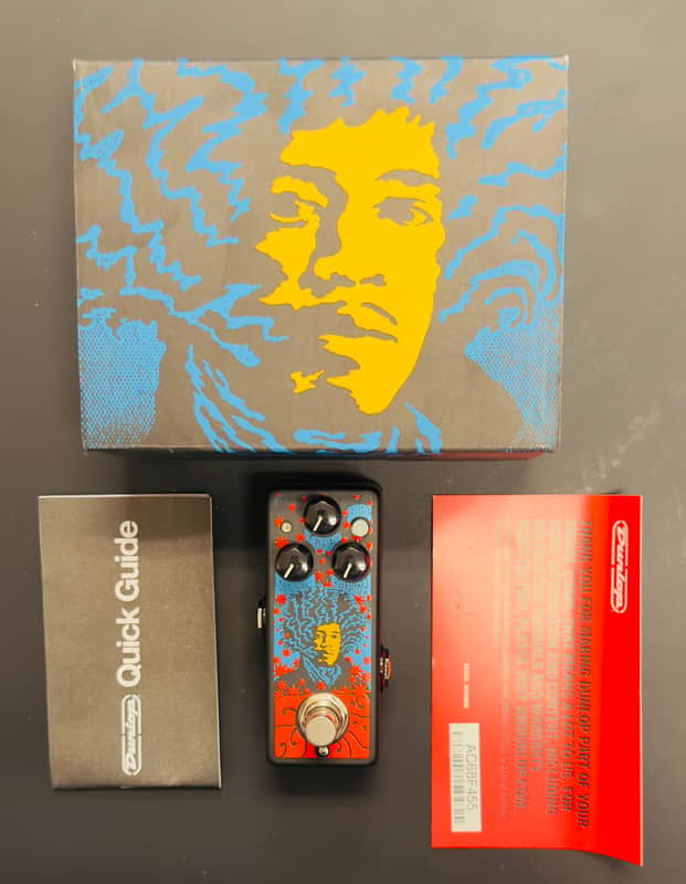 Dunlop JHMS3 Authentic Hendrix '68 Shrine Series Uni-Vibe 2023 - Present - Black / Red / Blue image 1
