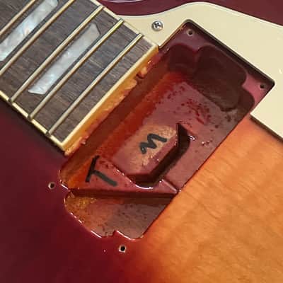 2021 Epiphone Les Paul Standard 50's Heritage Cherry Sunburst Electric Guitar Body & Neck Husk (Repaired) image 8