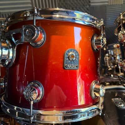 NATAL LARGE DRUM KIT. 12 DRUMS IN ALL. 7 CYMBALS image 12