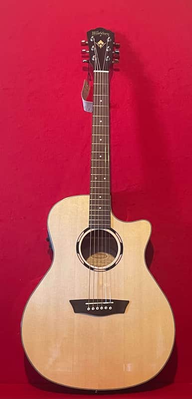 Washburn acoustic electric guitar image 1