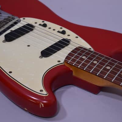 1965 Fender Mustang Dakota Red L-Series 'A' Neck w/OHSC image 8