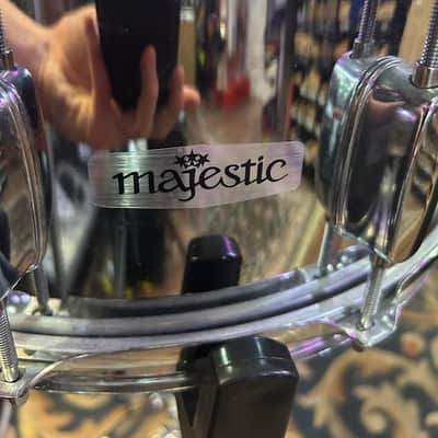 Majestic 14" x 5" Snare With Stand - Chrome image 5