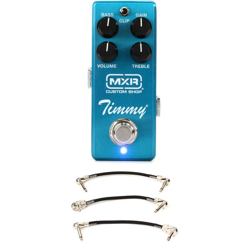 MXR Timmy Overdrive Mini Pedal with 3 Patch Cables image 1